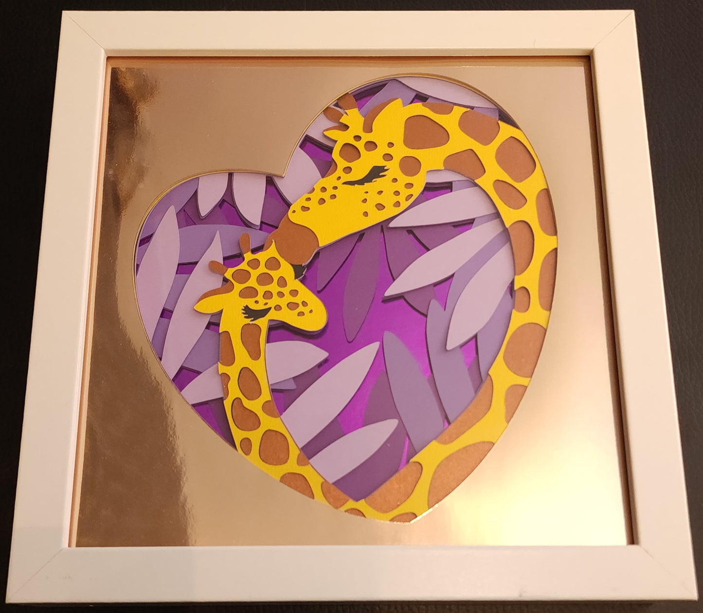 Giraffe Shadow Box Art