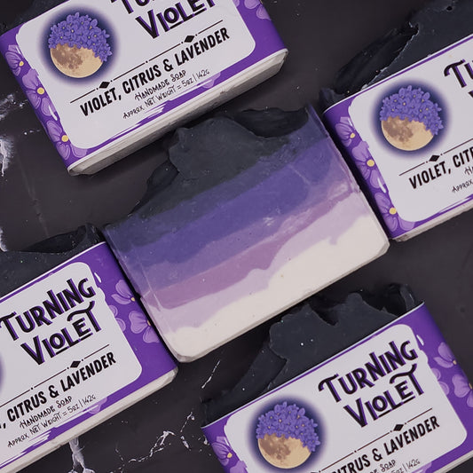 Turning Violet Soap