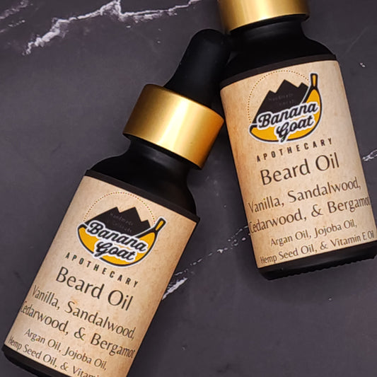 Beard Oil - Vanilla, Sandalwood, Cedarwood, Bergamot