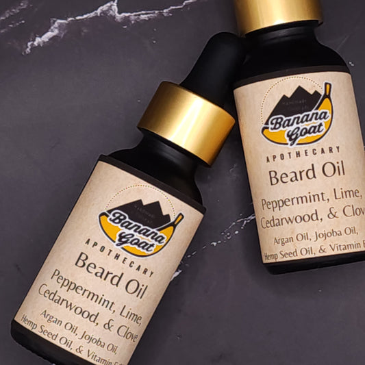Beard Oil - Peppermint, Lime, Cedarwood, & Clove