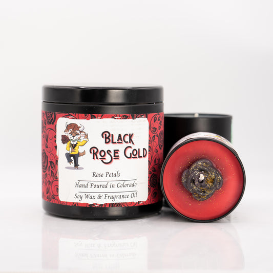 Black Rose Gold Candle