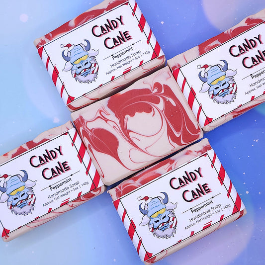 Candy Cane Handmade Soap