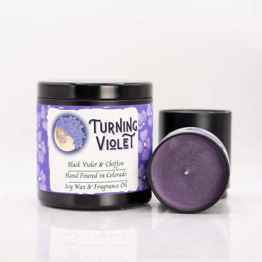Turning Violet Candle